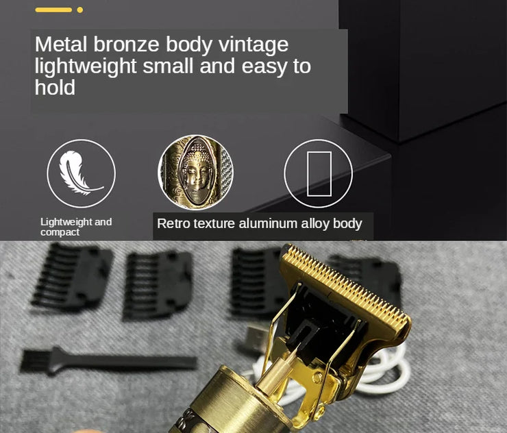 T9 Cordless Electric Hairber Shaver Hair Trimer Home Appliances Travel Barber Razors Shaving Machine for Men Trimmer Man.T9 Coiffure électrique sans fil Cointe-cheveux Découpeur à domicile Éliances de voyage Barber Razors Machine à raser pour hommes.