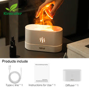 Kinscoter Aroma Diffuser Air Humidifier Ultrasonic Cool Mist Maker Fogger Led Essential Oil Flame Lamp Difusor.Kinscoter Aroma Diffuser Humidificateur d' air Ultrasonic Cool Mist Maker Fogger Fogger Lamp Lamp Difusor.