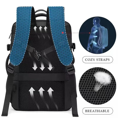 BANGE Travel Backpack Men Business Backpack School Expandable USB Bag Large Capacity 17.3 Laptop Waterproof Fashion Backpack.BANGE Travel Backpack Hommes Backpack School Sac USB Expansible Grande capacité 17,3 Laptop Waterproof Fashion Backpack.