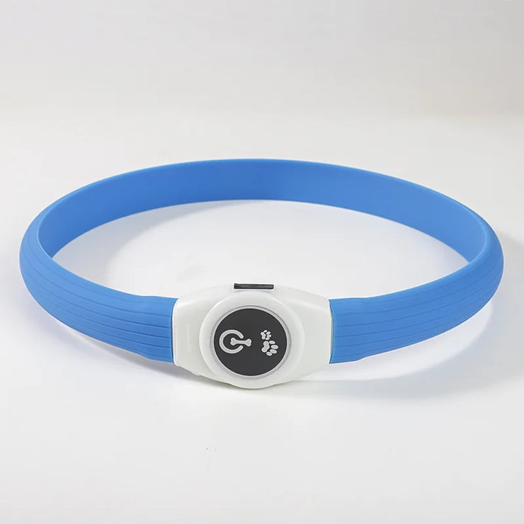 Collier LED Chien Étanche USB Lumineux Sécurité Nuit