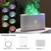 Kinscoter Aroma Diffuser Air Humidifier Ultrasonic Cool Mist Maker Fogger Led Essential Oil Flame Lamp Difusor.Kinscoter Aroma Diffuser Humidificateur d' air Ultrasonic Cool Mist Maker Fogger Fogger Lamp Lamp Difusor.
