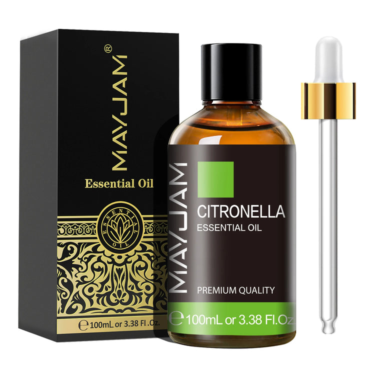 MAYJAM 1PCS 100ML Essential Oil with Dropper Sandalwood Lavender Eucalyptus Vanilla Aroma Oil For Humidifier Scent Candle Burner huile essentielle MAYJAM 1PCS 100ML avec huile de chandelier de lavande églucalyptus huile de vanille pour humidificateur brûl