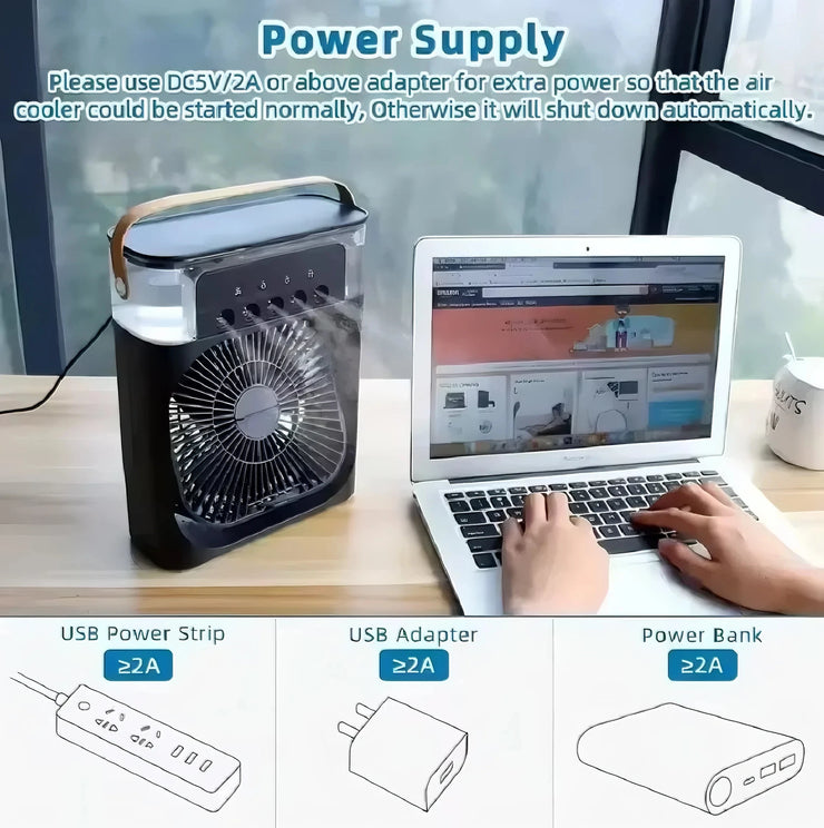 Rafraîchisseur d’Air Portable 3-en-1
