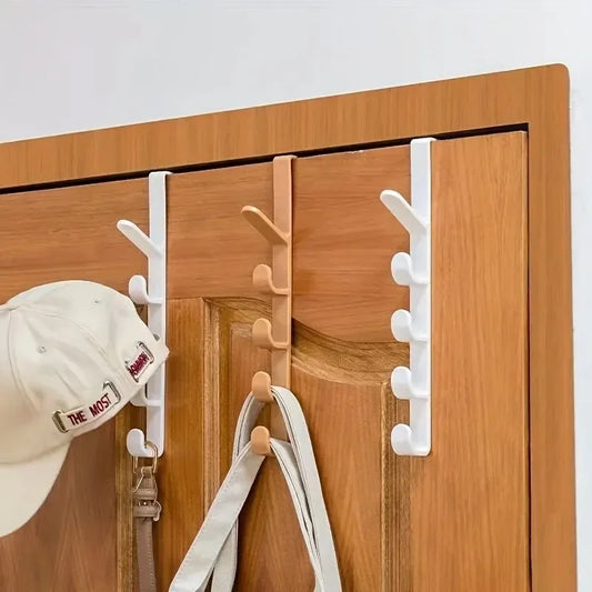 1pcs Bedroom By Hanger Clothes Hanging Rack Over The By Plastic Home Storage Organization Hooks, Purse Holder For Bags Rails-1pcs Chambre à coucher par des vêtements de la cintre suspendus au-dessus de la maison par une organisation de stockage de maisons
