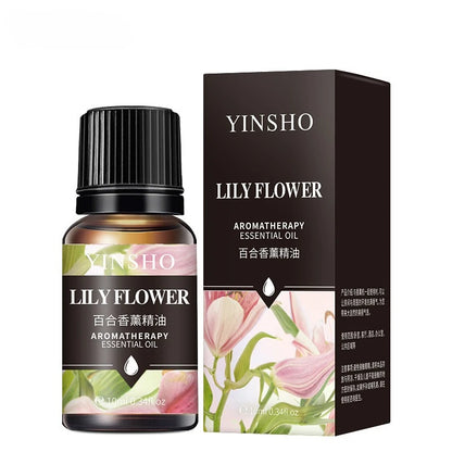 17 Flavors 10ml Essential Oils For Aroma Diffuser AirHumidifier Home Water-soluble Lavender Rose Eucalyptus  White Peach Oolong  17 Saveurs 10ml Huiles essentielles pour diffuseur d'arôme AirHumidifier Home Lavande soluble Rose Eucalyptus White Peach Oolo