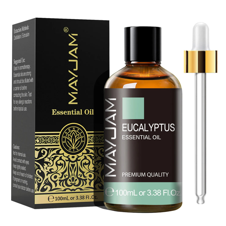 MAYJAM 1PCS 100ML Essential Oil with Dropper Sandalwood Lavender Eucalyptus Vanilla Aroma Oil For Humidifier Scent Candle Burner huile essentielle MAYJAM 1PCS 100ML avec huile de chandelier de lavande églucalyptus huile de vanille pour humidificateur brûl