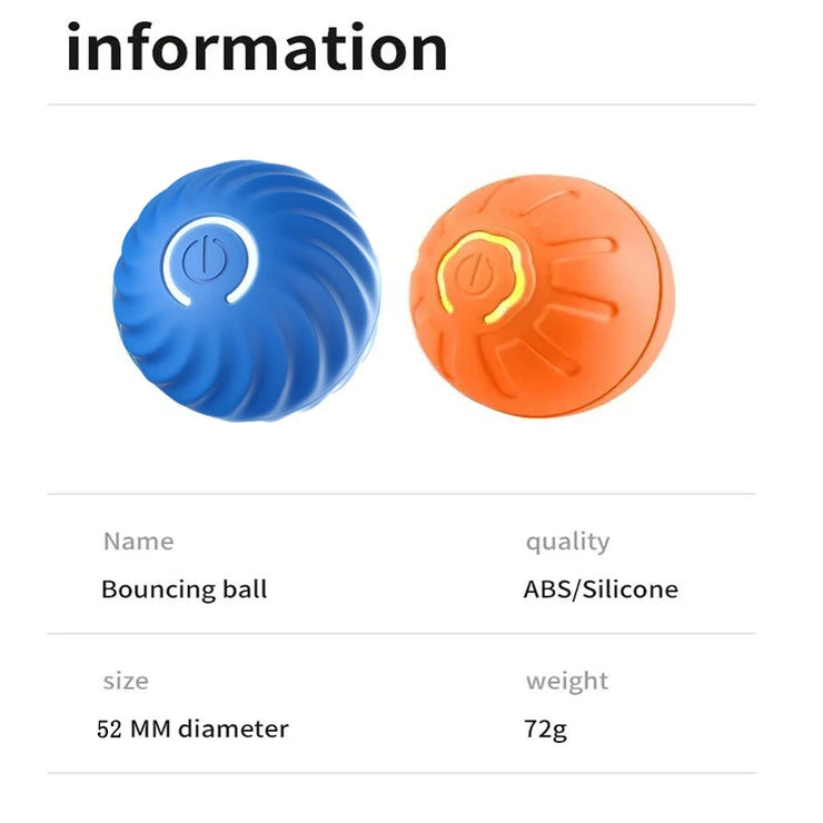 Balle Interactive Électronique pour Chiens et Chats USB