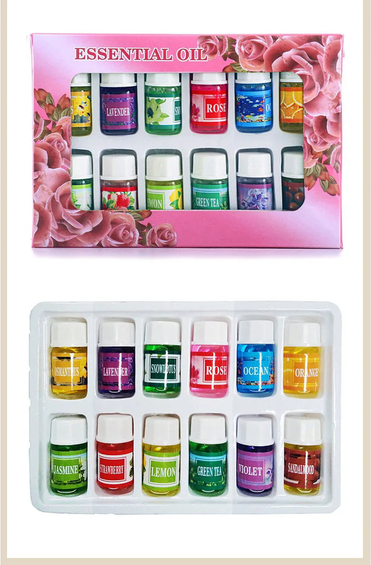 Lot 12PCS Huiles Essentielles 3ml Diffuseur & Parfum d’Air