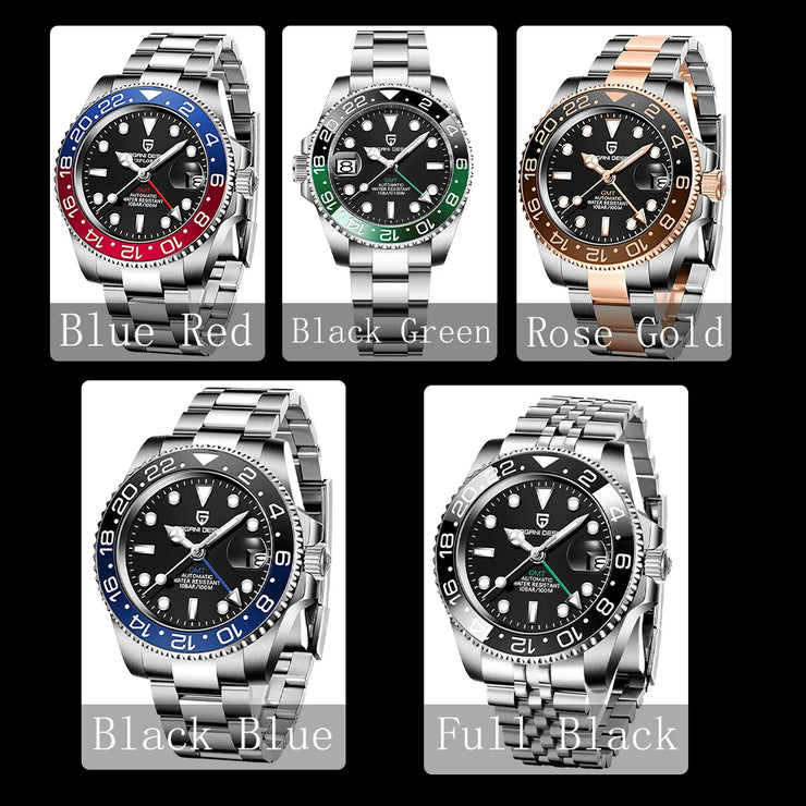 Montre Automatique Homme PAGANI DESIGN PD-1662 GMT Luxe