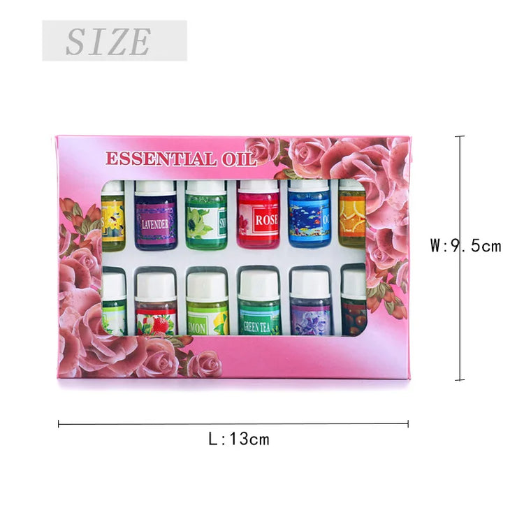 Lot 12PCS Huiles Essentielles 3ml Diffuseur & Parfum d’Air