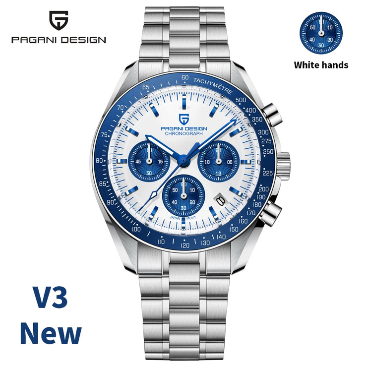 Montre Homme PAGANI DESIGN 2025 Quartz Chronographe Moonwatch