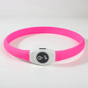 Collier LED Chien Étanche USB Lumineux Sécurité Nuit