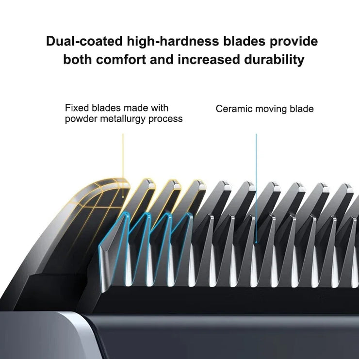 Xiaomi Mijia Hair Clipper 2 Hair Trimmer Professional Beard Cut Machine IPX7 Waterproof Wireless Haircut Machine Mijia Clipper 2.Xiaomi Mijia Hair Clipper 2 Coupe de barbe professionnelle coupe-cheveux IPX7 Machine coupe-cheveux sans fil imperméable Mijia