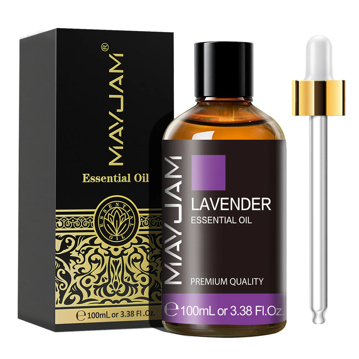 MAYJAM 1PCS 100ML Essential Oil with Dropper Sandalwood Lavender Eucalyptus Vanilla Aroma Oil For Humidifier Scent Candle Burner huile essentielle MAYJAM 1PCS 100ML avec huile de chandelier de lavande églucalyptus huile de vanille pour humidificateur brûl