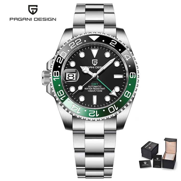 Montre Automatique Homme PAGANI DESIGN PD-1662 GMT Luxe