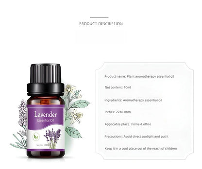 18 Flavors Essential Oils for Aroma Diffuser Air Humidifier Home Water-soluble 10ml Air Freshener Scents Fragrance Oil Perfume.18 saveurs Huiles essentielles pour diffuseur d'arôme Humidificateur d'air Home 10ml Air-soluble Air Freshener parfums .
