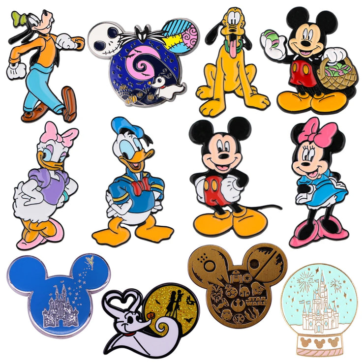 YQ556 Mickey Mouse Enamel Pin Funny Brooch Cartoons Badge for Bags Jeans Hoodies Denim Lapel Pin Jewelry Kids Best Gift- YQ556 Mickey Mouse Enamel Pin Funny Brooch Cartoons Badge pour sacs Jeans Hoodies Denim Lapel Jewelry Enfants Meilleur cadeau