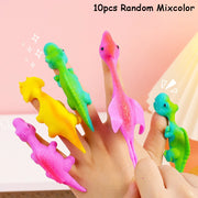 Lot 10 Dinosaures Catapulte à Doigt Jouets Amusants Enfant