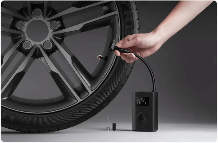 Xiaomi Mijia Portable Electric Air Compressor 2/2D, Air Pump 2, Smart Digital Tire Pressure Detection Inflator For Car, Bicycle.Xiaomi Mijia Compresseur d'air électrique portable 2/2D, pompe à air 2, gonfleur numérique intelligent de détection de pression