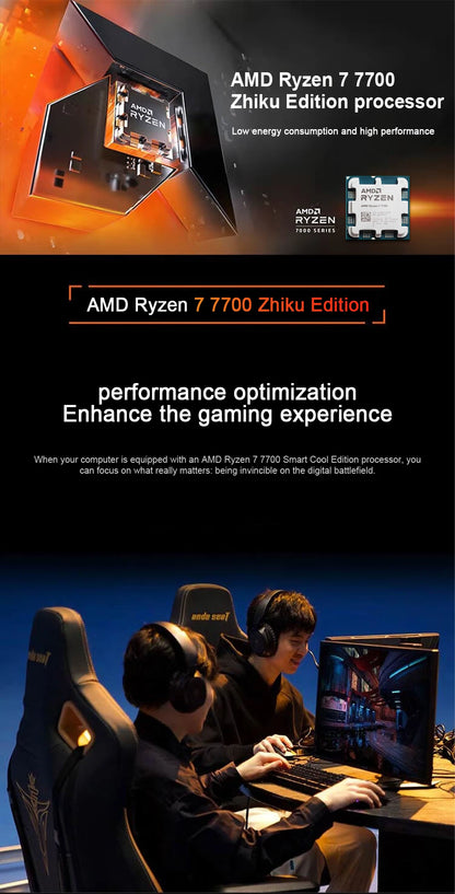 AMD Ryzen 7 7700x R7 7700x 4.5 GHz 8-Core 16-Thread CPU Processor 5NM L3=32M Socket AM5 Sealed Without cooler.AMD Ryzen 7 700 R7 7700 4,5 GHz Processeur processeur processeur CPU 16 fils 8 NM L3 = 32 M Socket AM5 Scellé sans refroidisseur.
