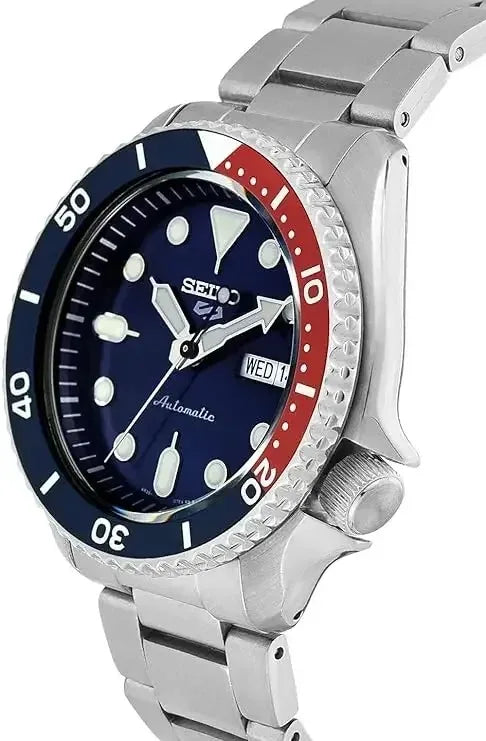 Seiko 5 Sports Montre Automatique Originale, Acier Inoxydable, Étanche