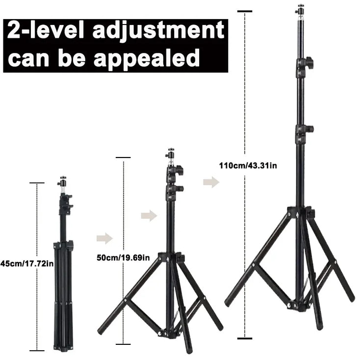 DITONG 110cm 1/4 screw hole Universal Portable Bracket for magcubic HY300 pro Projector Tripod Stand Mount  HY320 mini projector.DITONG 110cm 1/4 trou vissable universel support portable pour magcubic HY300 pro Projector Montage de trépied HY320 mini proj