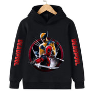Deadpool & Wolverine Children Hoodies Girl Boy Kids Pullover Autumn Winter Clothing Cartoons Casual Clothes Kid Tops Sweatshirts