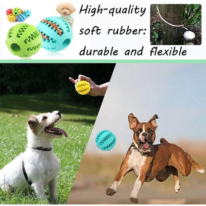 Balles en caoutchouc interactives Puppy Toys Pet Toys Pet Tooth Cleaning Ball Cats Pets Food Treat Feeder Silicon Balls Toy