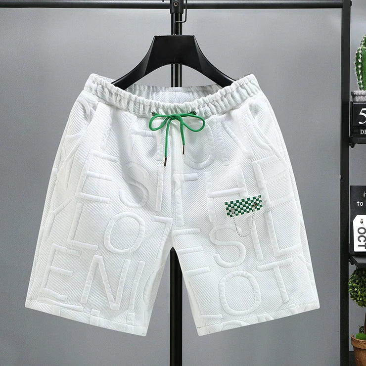 Short Homme Tricoté Confortable Taille Élastique Mode Été