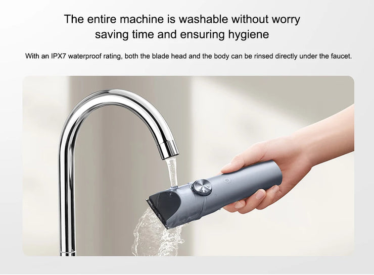 Xiaomi Mijia Hair Clipper 2 Hair Trimmer Professional Beard Cut Machine IPX7 Waterproof Wireless Haircut Machine Mijia Clipper 2.Xiaomi Mijia Hair Clipper 2 Coupe de barbe professionnelle coupe-cheveux IPX7 Machine coupe-cheveux sans fil imperméable Mijia