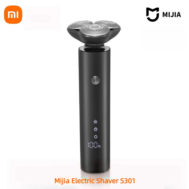 Xiaomi Mijia Men's Electric Shaver S301 Beard Trimmer Machine Shaving Portable Flex Razor IPX7 Washable Trimer Ceramic Blade.Xiaomi Mijia rasoir électrique pour hommes S301 Machine à tondeuse à rasage portable Flex Razor IPX7 Lame céramique lavable.