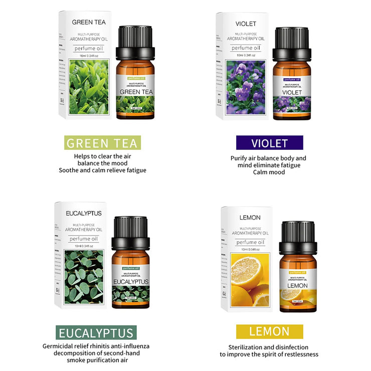 Essential Oil Water Soluble for Aromatherapy Diffuser Humidifier Room Fresheners Stress Relief Rose Lily Lavender Freesia 10ml.Huile essentielle Huile Soluble pour Aromathérapie Diffuser Humidifier Room Fresheners Stress Relief Rose Lily Lavender Freesia
