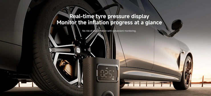 Xiaomi Mijia Portable Air Compressor 2 Pro Digital Tire Inflator Electric Air Pump With LED Lamp for Car Motorcycles Bicycles.Xiaomi Mijia Air Compressor 2 Pro Digital Tire Inflator Pompe à air électrique avec lampe LED pour motos