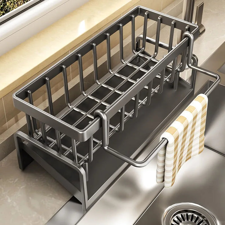 Rack Divine Utensil Sink Storage Rac Égouttoir de cuisine en forme de tête de dragon, support de rangement pour éponge, chiffon à vaisselle, ustensile divin, évier