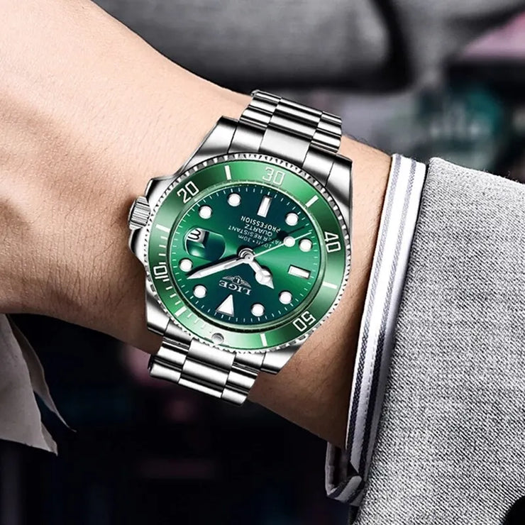 Montre Homme LIGE Luxe Étanche 30ATM Quartz