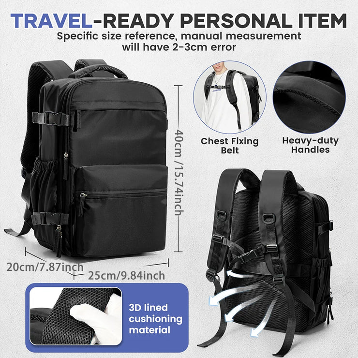Sac à Dos Compression Sous Vide 40x20x25 Voyage & Ordinateur