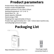 Xiaomi Mijia Portable Air Compressor 2 Pro Digital Tire Inflator Electric Air Pump With LED Lamp for Car Motorcycles Bicycles.Xiaomi Mijia Air Compressor 2 Pro Digital Tire Inflator Pompe à air électrique avec lampe LED pour motos