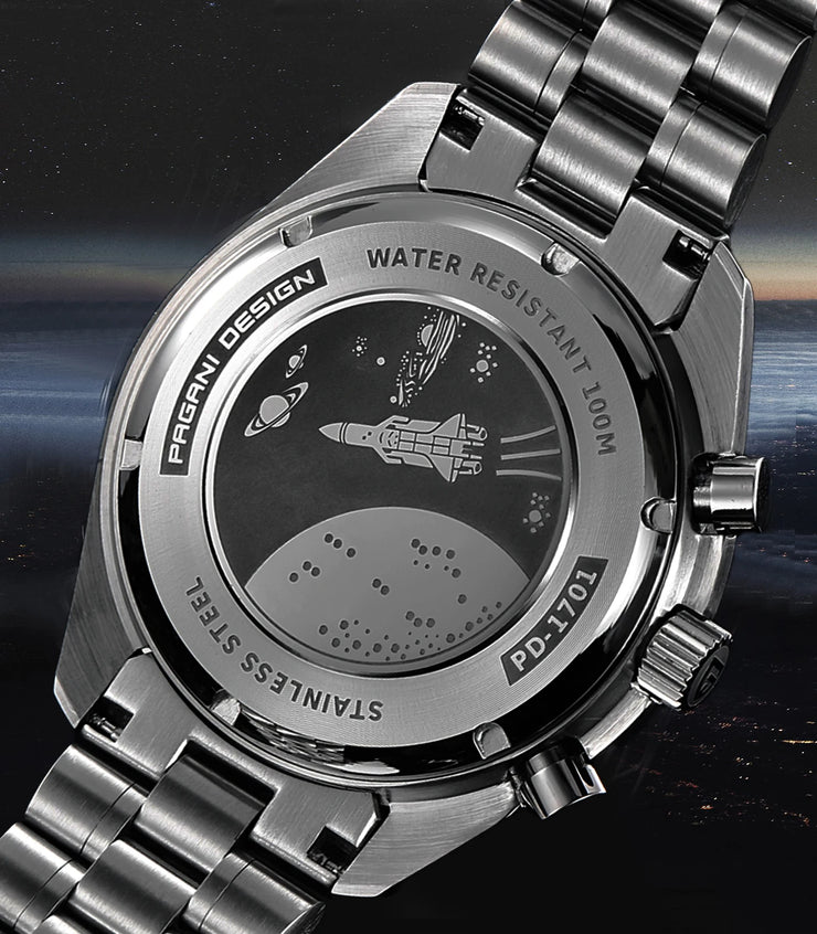 Montre Homme PAGANI DESIGN 2025 Quartz Chronographe Moonwatch