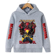 Deadpool & Wolverine Children Hoodies Girl Boy Kids Pullover Autumn Winter Clothing Cartoons Casual Clothes Kid Tops Sweatshirts