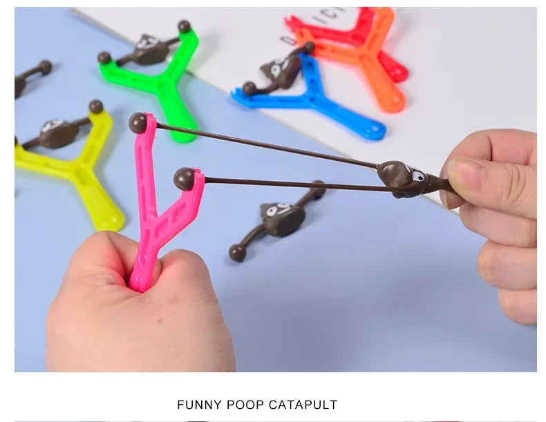 12PC Funny Poo Launcher Tricky Slingshot Children Toys Kids Birthday Party Gifts Wedding Gifts For Guests Christmas Party Favors. 12PC Funny Poo Launcher Tricky Slingshot Children Toys Kids Birthday Party Cadeaux de mariage pour les invités Fête de Noël