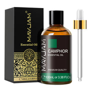 MAYJAM 1PCS 100ML Essential Oil with Dropper Sandalwood Lavender Eucalyptus Vanilla Aroma Oil For Humidifier Scent Candle Burner huile essentielle MAYJAM 1PCS 100ML avec huile de chandelier de lavande églucalyptus huile de vanille pour humidificateur brûl