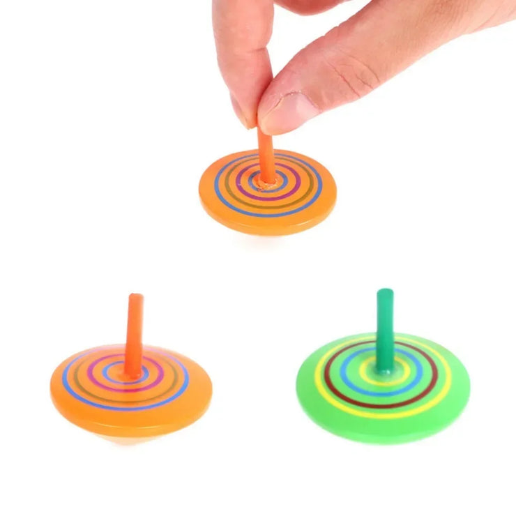 Toupies en Bois Amusantes Lot 10 à 30 pcs Jouets Enfant