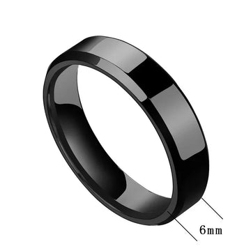 minimalist couple rings geometric stainless steel for him and her