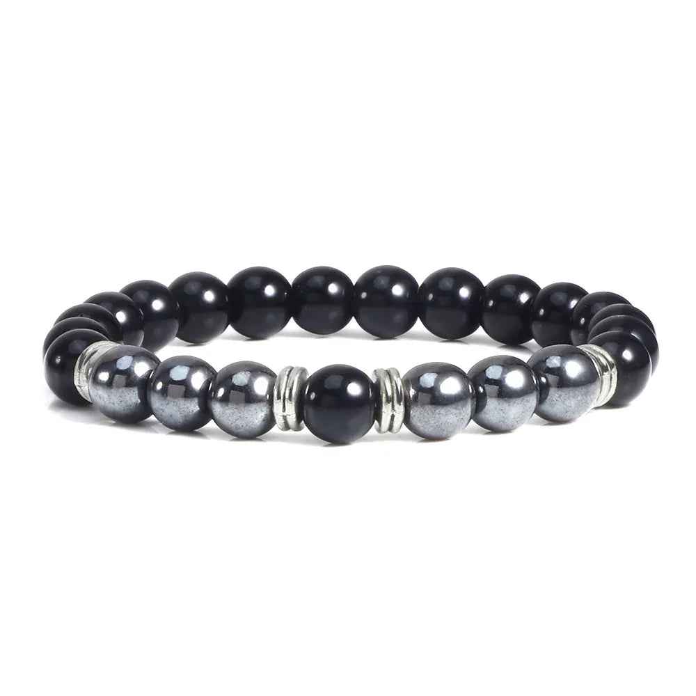 natural stone bracelet 8mm beaded unisex fashion jewelry