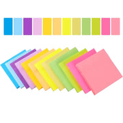 Notes autocollantes colorées et fluorescentes