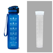 Gourde 1L Tritan avec Marqueur de Temps Bouteille de Sport Étanche