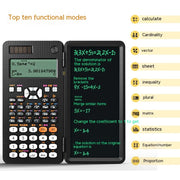 Calculatrice scientifique pliable 2 en 1 avec tablette d’écriture