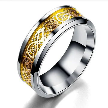 men spinner ring anti stress stainless steel fidget ring