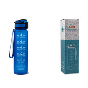 Gourde 1L Tritan avec Marqueur de Temps Bouteille de Sport Étanche