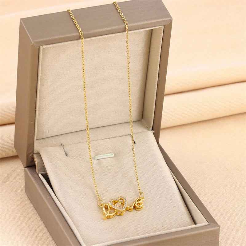 women fashion necklace titanium steel elegant accessory